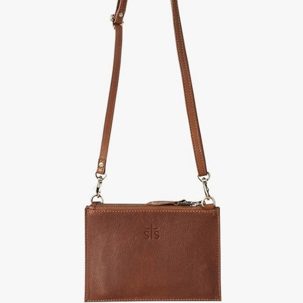 STS Ranchwear Brown Leather Crossbody Bag